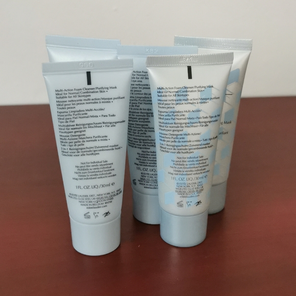 5 pack estee lauder Perfectly CleanMulti-Action Foam Cleanser/Purifying Mask30ml - Picture 2 of 3